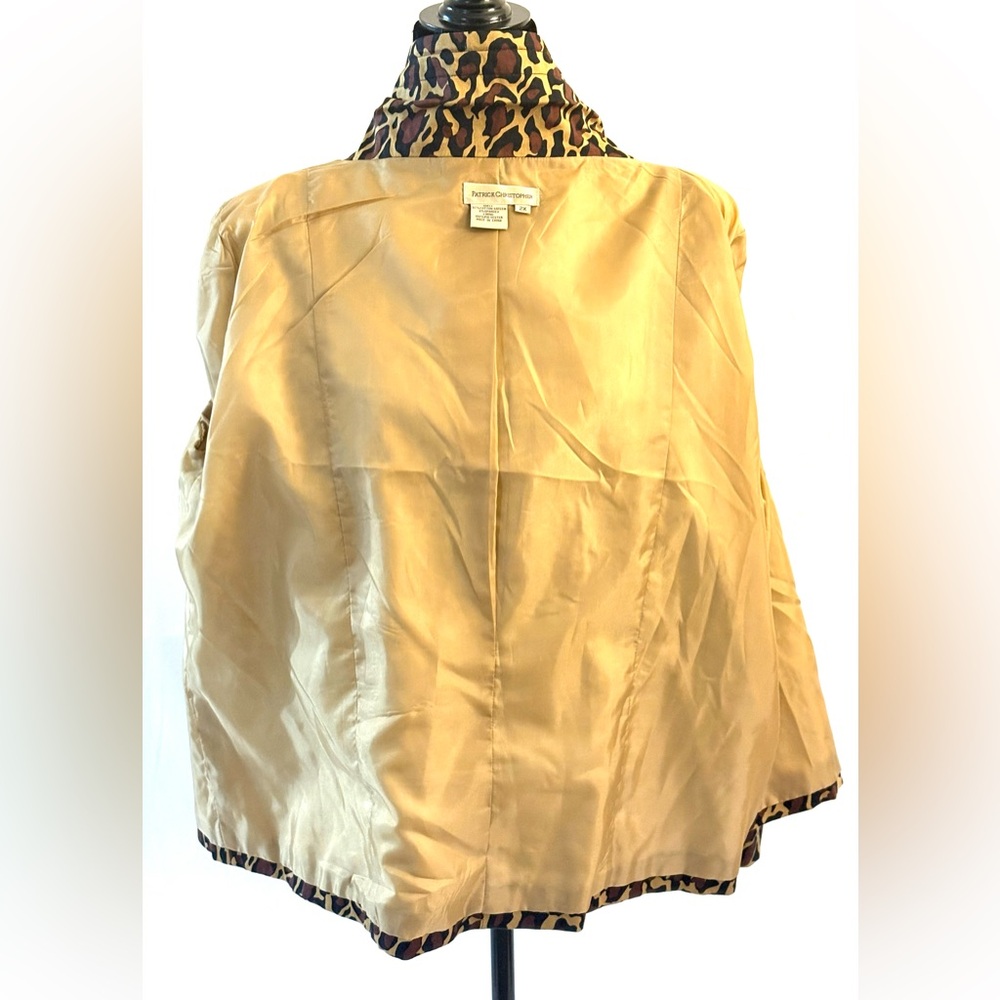 Patrick Christopher Leopard Print Bomber Jacket - image 11